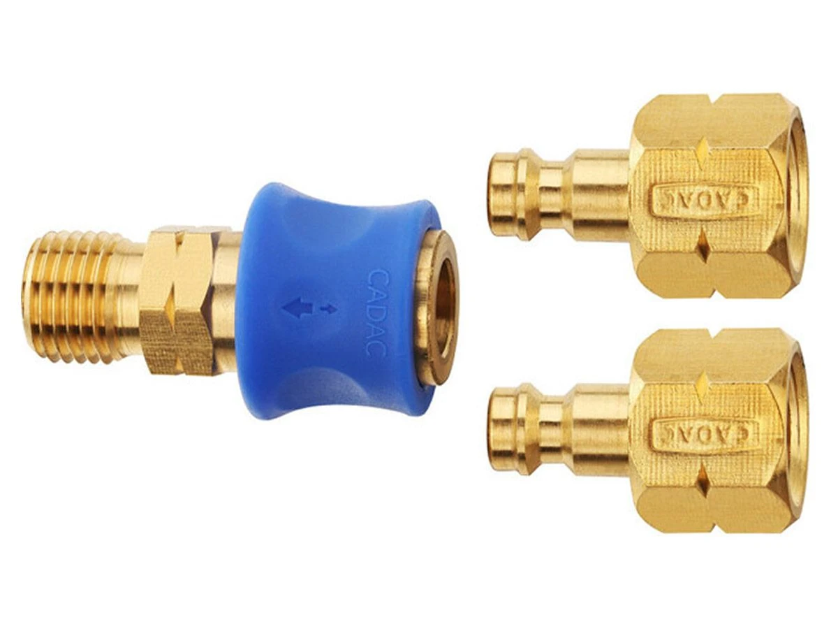 Cadac Quick Release 2-fach 1/4 Links Kupplung 3 Cadac Quick Release 2-fach 1/4 Links Kupplung