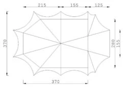 ESVO Bedouin 280 Pyramidenzelt Mit Festem Boden Zelt -Deutschland Camping-ausrüstung Verkäufe 2024 61c0625ab1df50.90557438