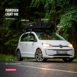 Fjordsen LIGHT 140 Blau/Grau Dachzelt -Deutschland Camping-ausrüstung Verkäufe 2024 62b0292ac8e194.52258555