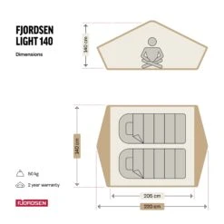 Fjordsen LIGHT 140 Blau/Grau Dachzelt -Deutschland Camping-ausrüstung Verkäufe 2024 62b0292aca7de9.05137041
