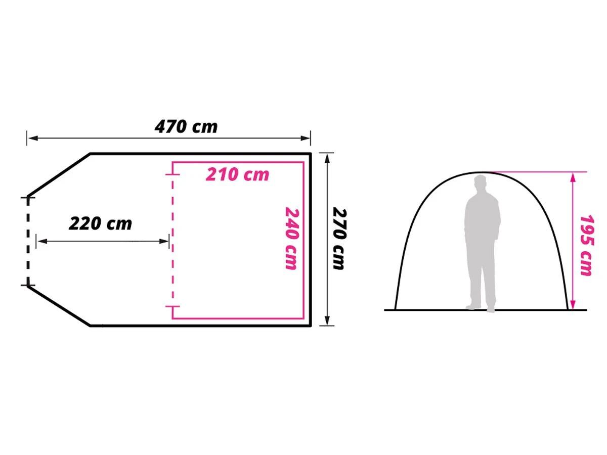 Obelink Albatros 4 Easy Air Tunnelzelt 10 Obelink Albatros 4 Easy Air Tunnelzelt – Bild 8
