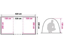 Obelink Napels 4 Poly Tunnelzelt -Deutschland Camping-ausrüstung Verkäufe 2024 obelink napels 4 tc floor plan ecommerce acf1 1