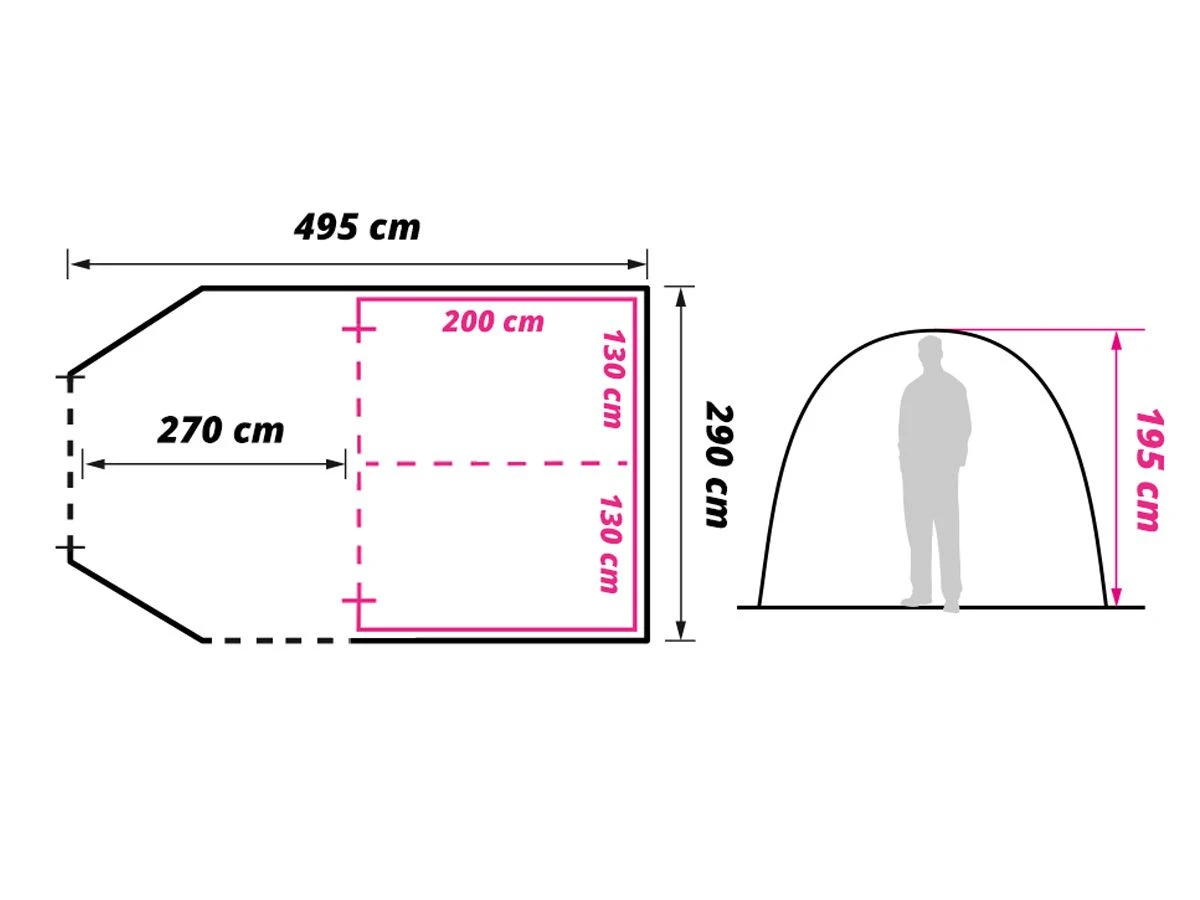 Obelink Optima 4 TC Tunnelzelt 6 Obelink Optima 4 TC Tunnelzelt – Bild 4